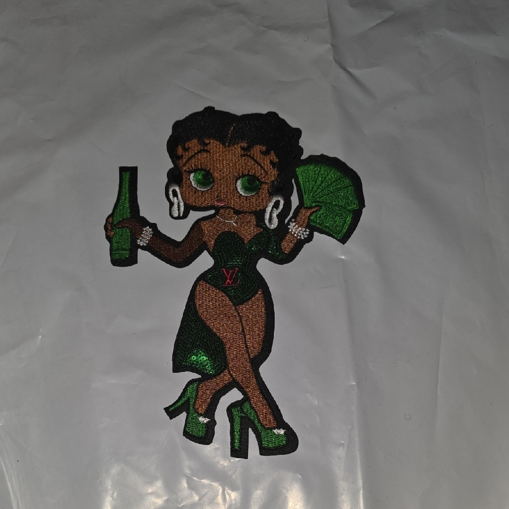 Green Cartoon Character Patch